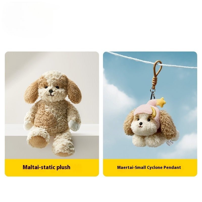 Plush West Highland Puppy Schnauzer Bag/Keychain Pendant - silverfoxgoods